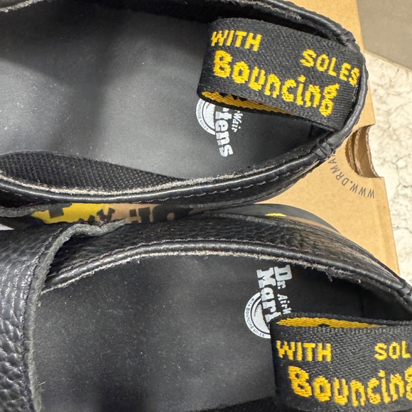 Dr.Martens Addina Floral Mary Janes Shoe Black Chunky Grundge aesthetic size 7 - Picture 4 of 15